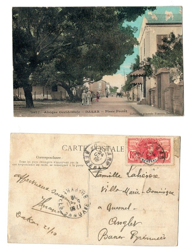 Dakar(Senegal) 1910 - Ilustrata circulata