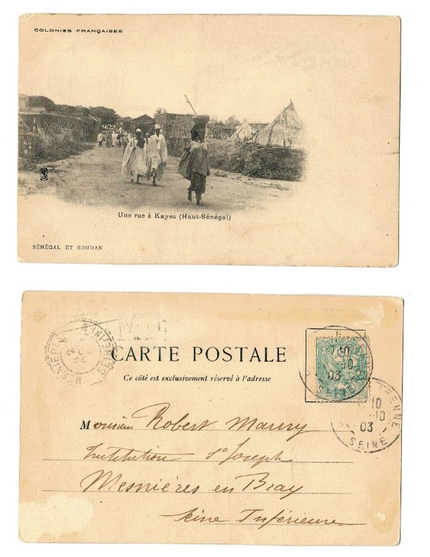 Kayes (Senegal) 1903 - Localnici, ilustrata circulata