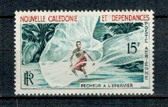New Caledonia 1962 - Posta Aeriana, pescuit, neuzat
