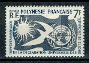 Polinezia Franceza 1958 - Drepturile Omului, neuzat