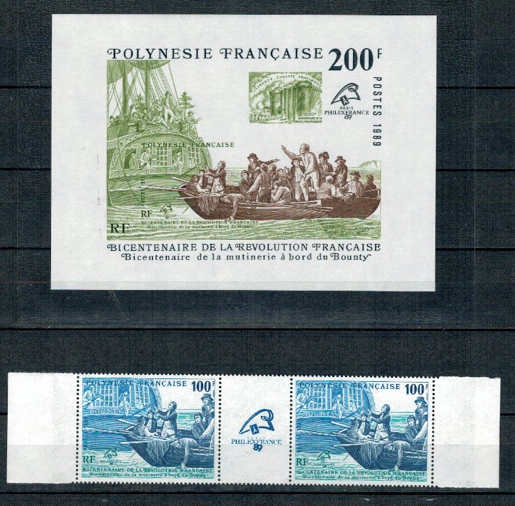Polinezia Franceza 1989 - Revolutia franceza, serie+colita neuza