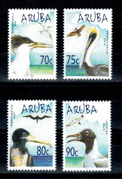 Aruba 2004 - Pasari de apa, fauna, serie neuzata
