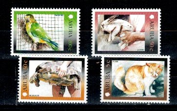 Aruba 2001 - Animale domestice, serie neuzata