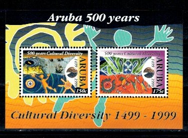 Aruba 1999 - Diversitate culturala, aniversare Aruba, colita neu
