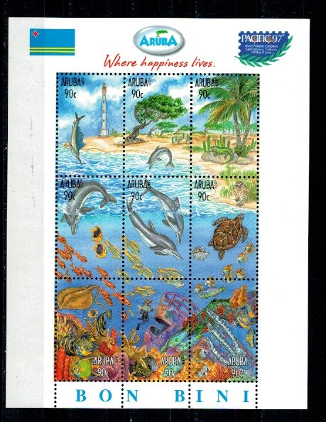 Aruba 1997 - Expo Pacific, fauna-flora, KLB neuzat