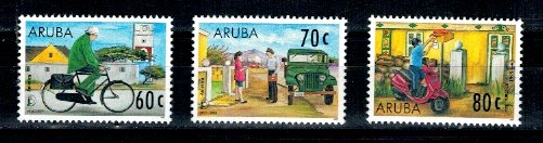 Aruba 1997 - Vehicule postale, serie neuzata
