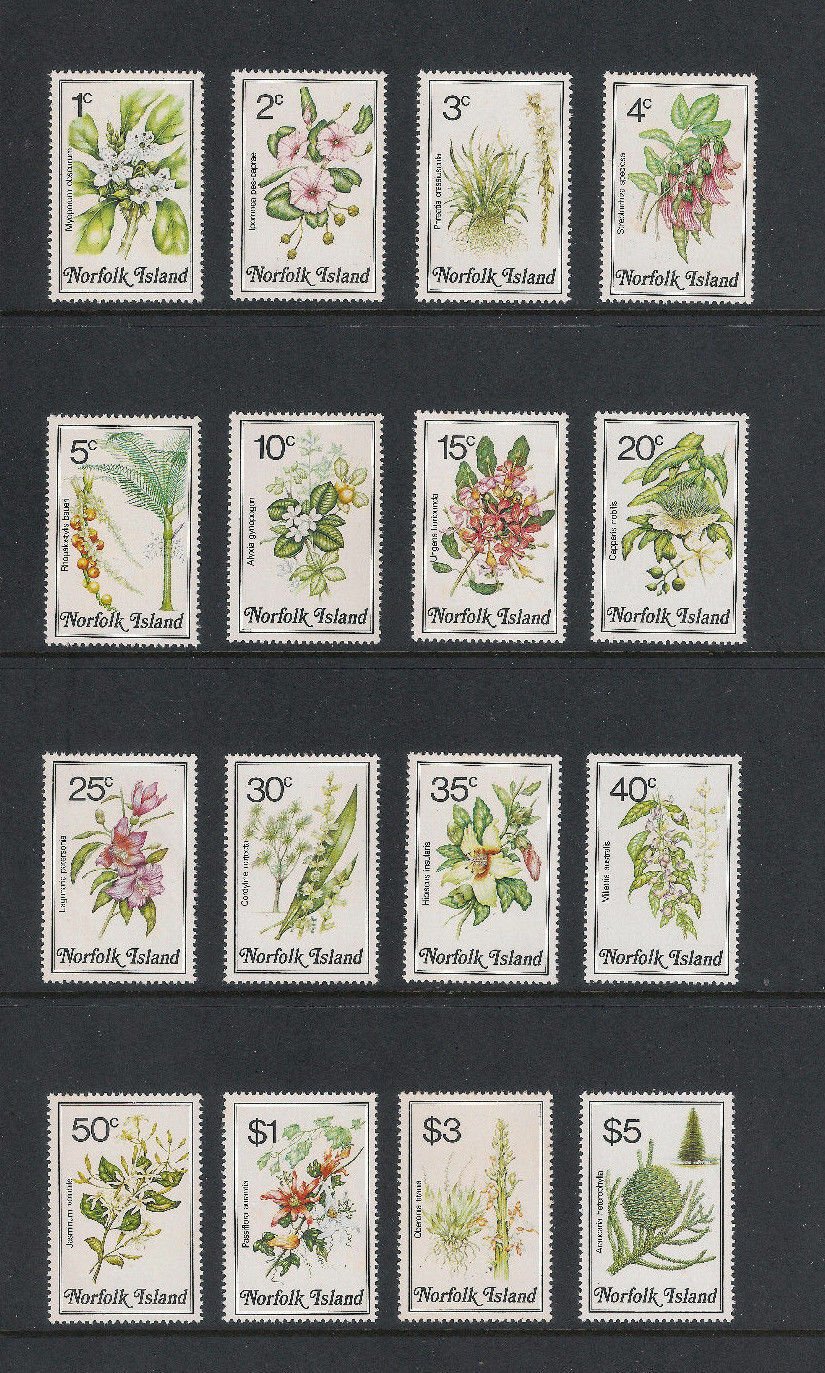 Norfolk Island 1984 - Plante, flora, serie neuzata
