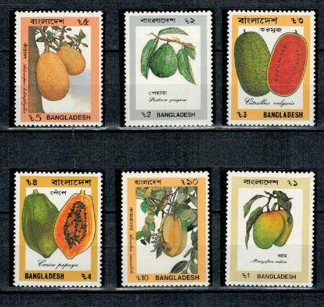 Bangladesh 1990 - Fructe, serie neuzata