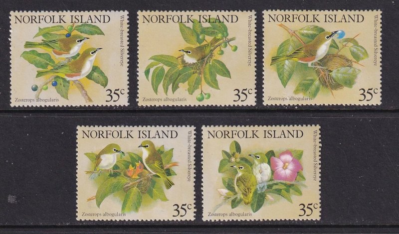 Norfolk Island 1981 - Pasari, serie neuzata
