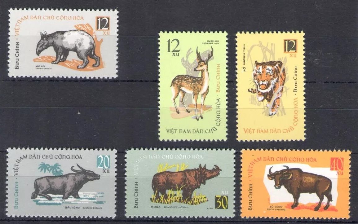 Vietnam 1964 - Fauna, animale, serie nestampilata