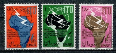 Somalia 1965 - Telecomunicatii, serie neuzata