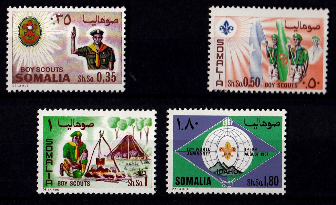 Somalia 1967 - Cercetasi, serie neuzata