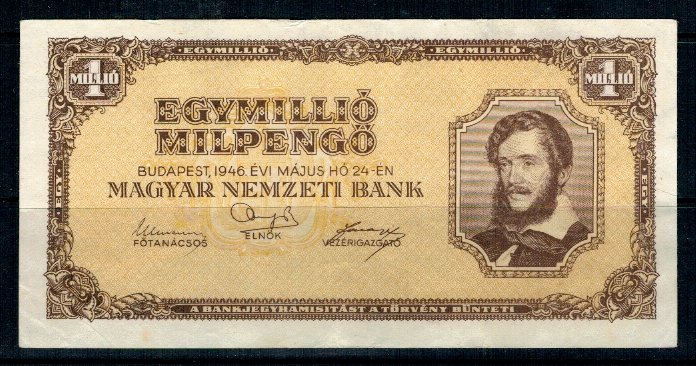 Ungaria 1946 - 1 milion milpengo, circulata
