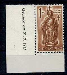 Rheinland-Pfalz 1947 - Mi15y neuzat
