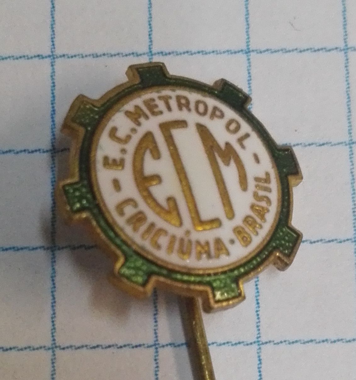 Insigna Brazilia - club fotbal E.C. Metropol, Criciuma