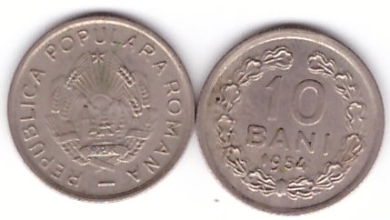 Romania 1954 - 10 bani, circulata