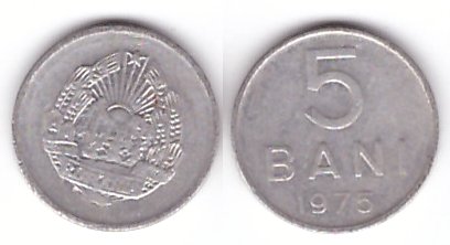 Romania 1975 - 5 bani, circulata