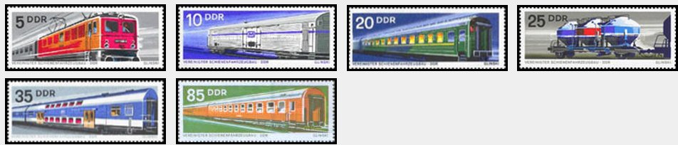 DDR 1973 - Trenuri, cai ferate, serie neuzata