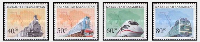 Kazakhstan 1999 - Locomotive, serie neuzata