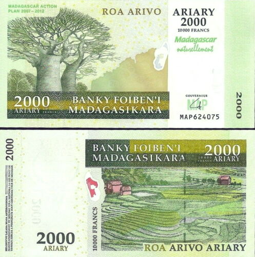 Madagascar 2007/2012 - 2000 ariary comem. UNC