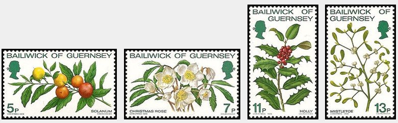 Guernsey 1978 - Craciun, flori-fructe, serie neuzata