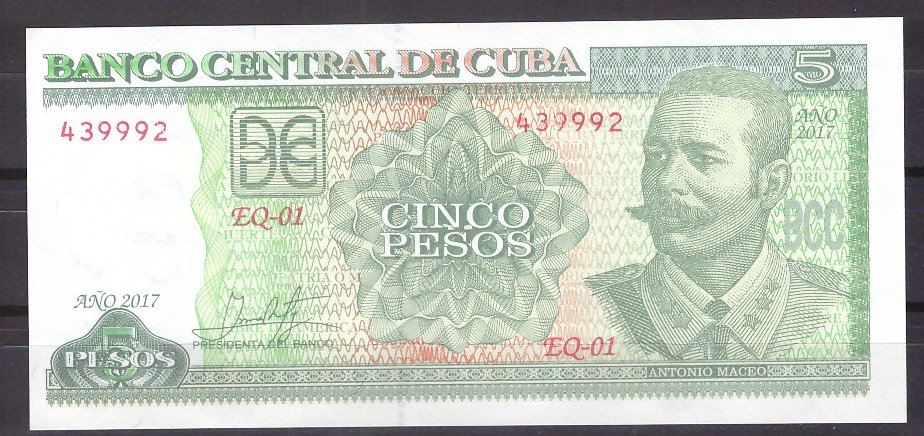 Cuba 2017 - 5 pesos UNC