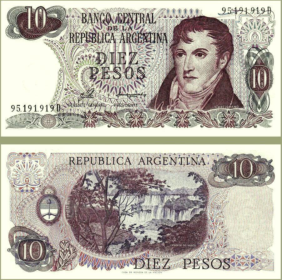 Argentina 1976 - 10 pesos UNC