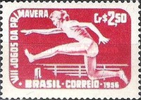 Brazilia 1956 - Sport, atletism, neuzata