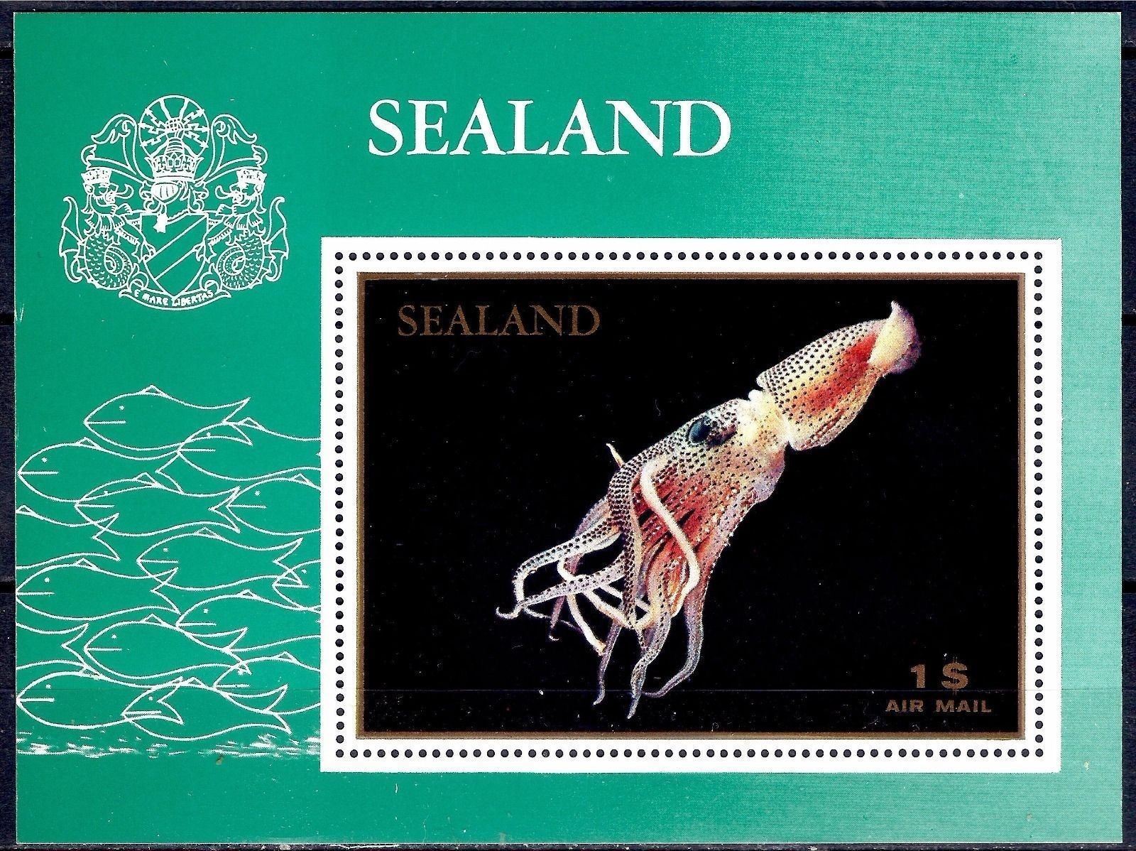 Sealand 1970 - Fauna marina, colita neuzata (em.locala)