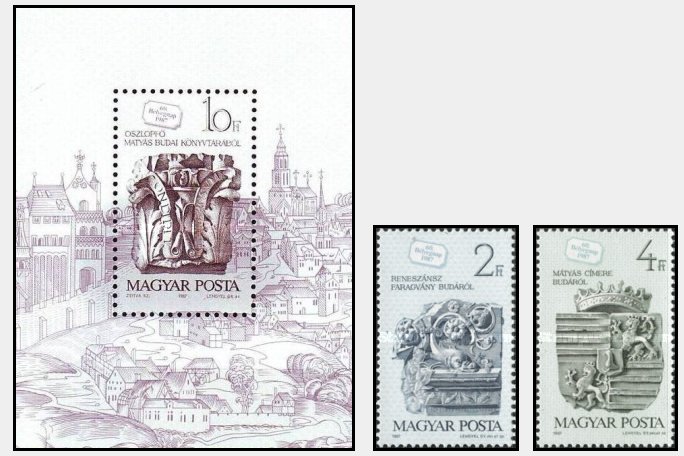 Ungaria 1987 - Ziua marcii postale, serie+colita neuzata