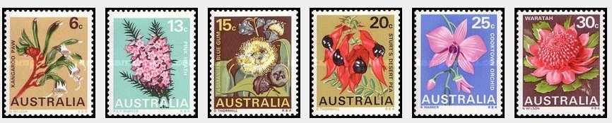 Australia 1968 - Flori, serie neuzata