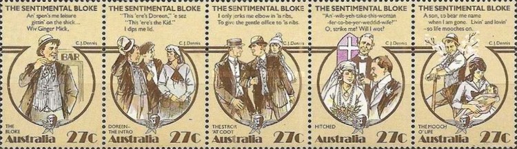 Australia 1983 - The Sentimental Bloke, serie neuzata