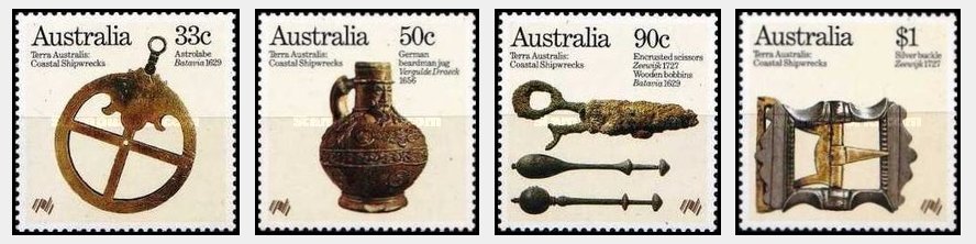 Australia 1985 - Arheologie, artefacte, serie neuzata
