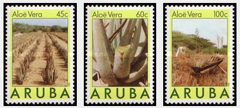 Aruba 1988 - Aloe Vera, serie neuzata