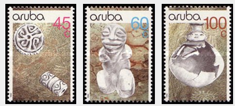 Aruba 1990 - Arheologie, serie neuzata