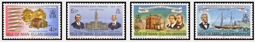 Isle of Man 1975 - Manx Pioneers, serie neuzata