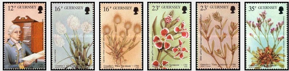 Guernsey 1988 - Flori, flora, serie neuzata