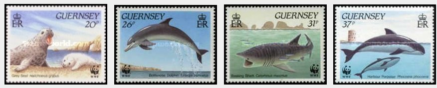 Guernsey 1990 - Fauna WWF, serie neuzata