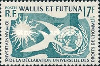 Wallis & Futuna 1958 - Drepturile Omului, neuzata