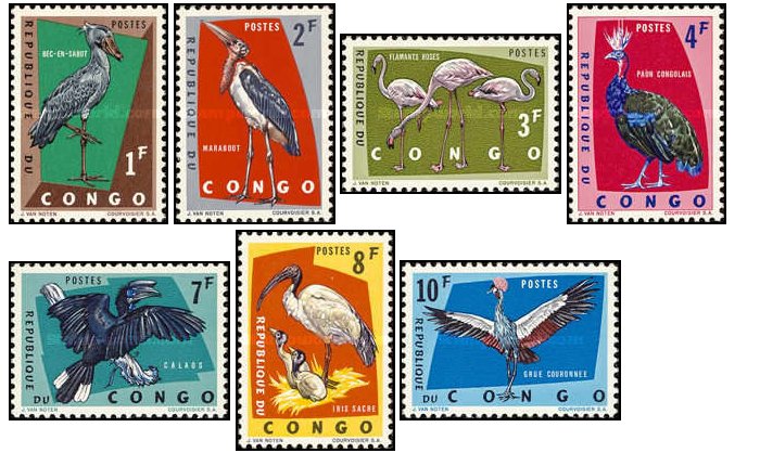 Fantastic learn Out Congo 1963 - Pasari protejate, serie neuzata, Magazinul colectionarilor -  albume, clasoare, timbre, ilustrate - totul pentru colectia ta!