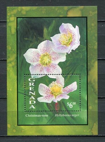 Grenada 1993 - Flori, Christmas-rose, colita neuzata