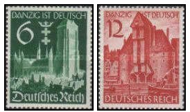 Deutsches Reich 1939 - Danzig, serie neuzata