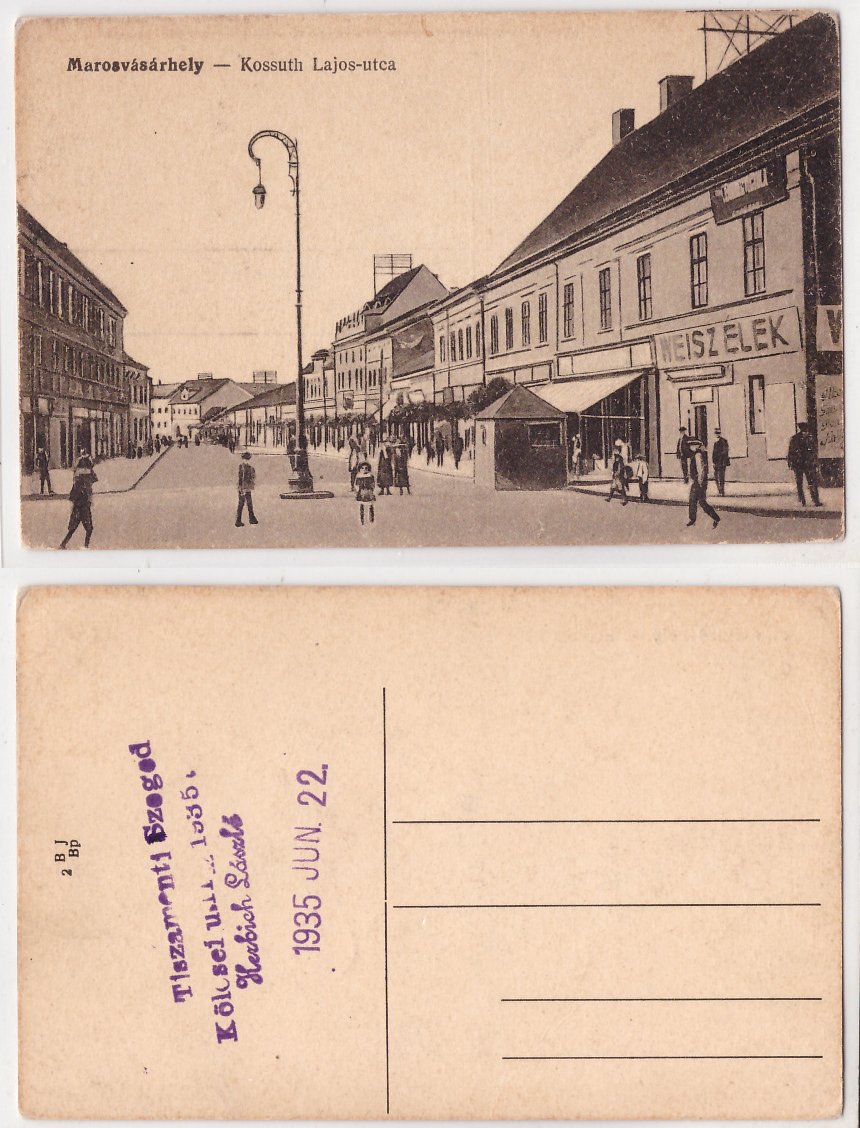 Targu Mures 1920(aprox.) - Strada Kossuth, ilustrata necirculata