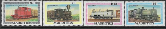 Mauritius 1979 - Locomotive, serie neuzata