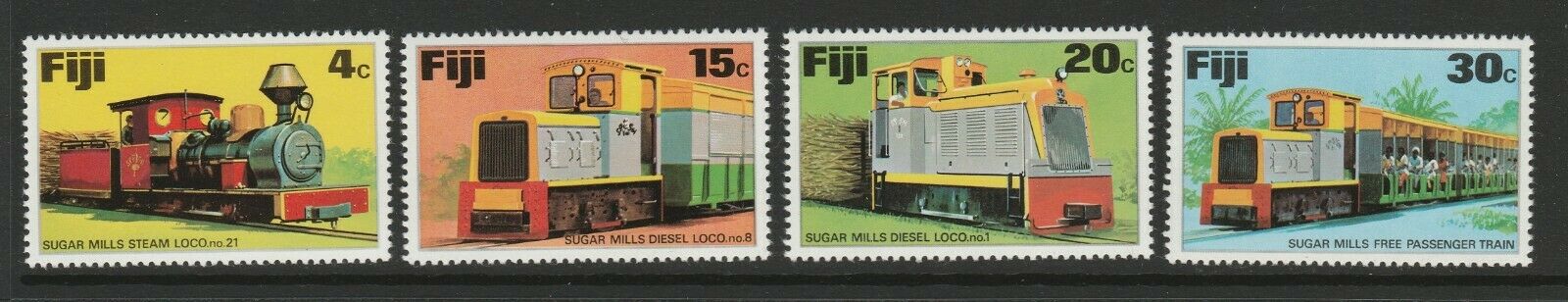Fiji 1976 - Trenuri, serie neuzata