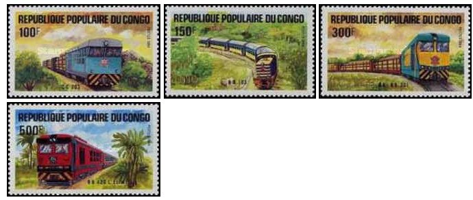 Congo 1984 - Locomotive, serie neuzata