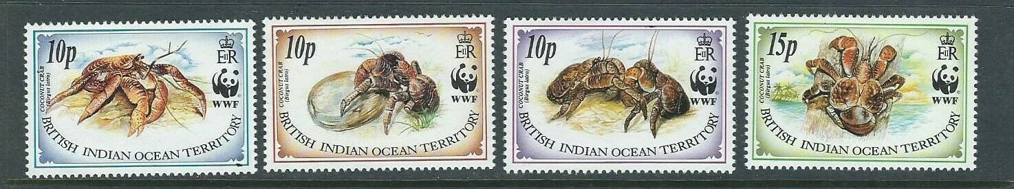 British Indian Ocean Territ. 1993 - Fauna WWF serie neuzata