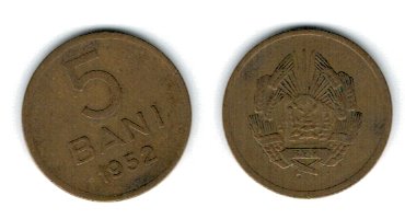 Romania 1952 - 5 bani, circulata