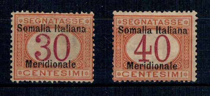 Somalia Italiana 1906 - Porto, Mi4-5 nestampilat