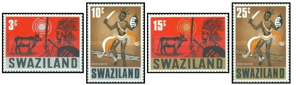 Swaziland 1968 - Costume traditionale, serie neuzata